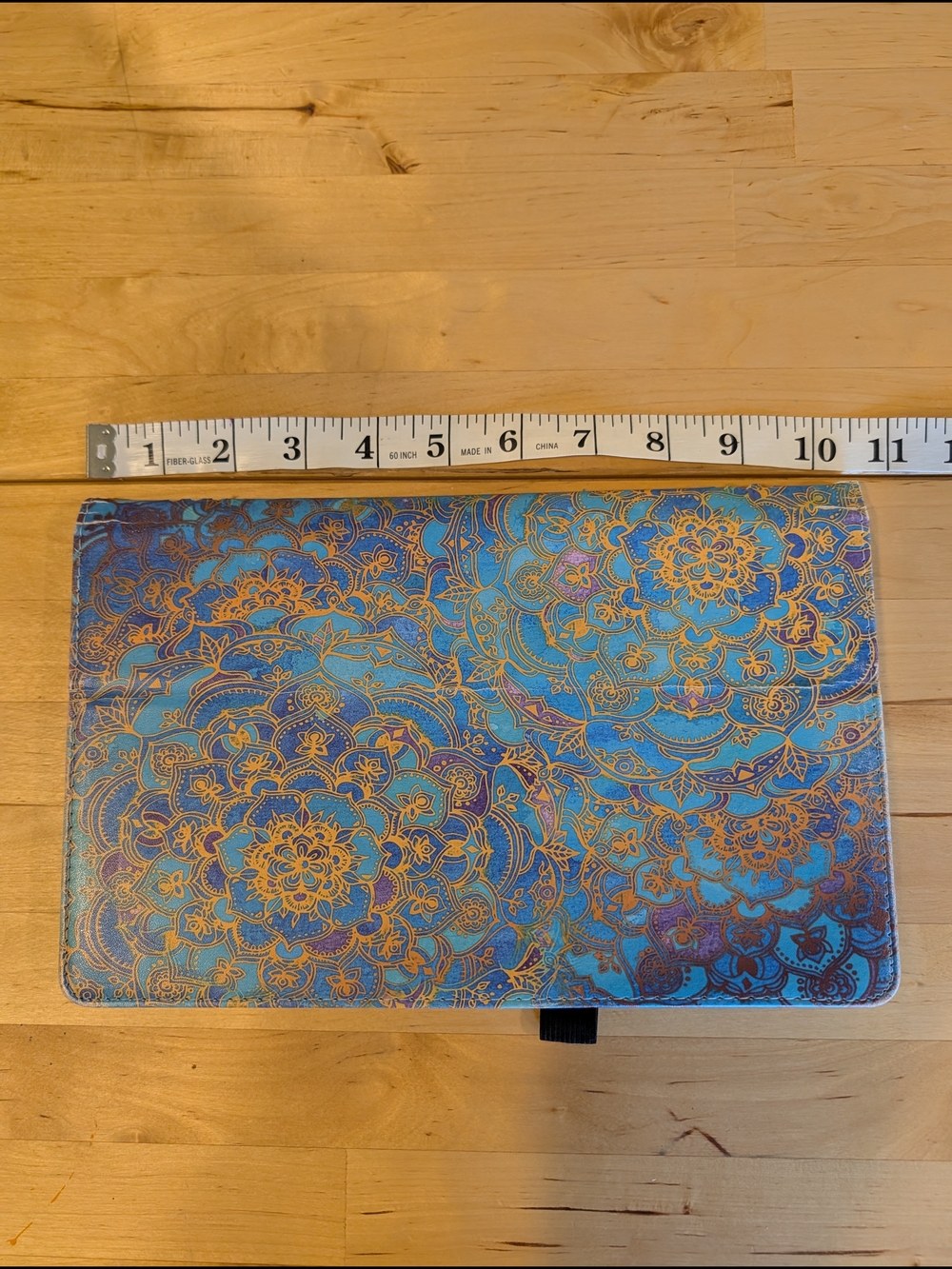 Blue Floral Mandala Tablet Folio Case for Amazon Fire HD 10